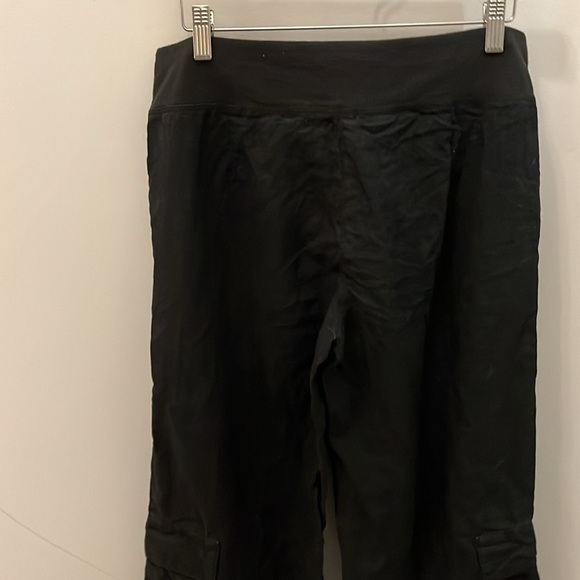 Eileen Fisher Wide Leg Crop Cargo Pants XS Low Pockets - Picture 5 of 6